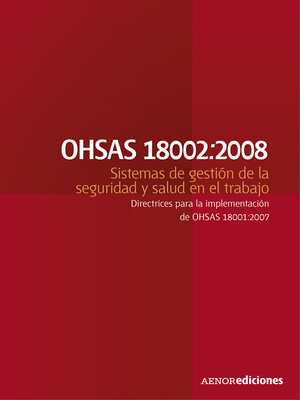 cover image of OHSAS 18002